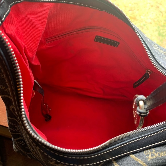 Dooney & Bourke Canvas Hearts Hobo Bag / Purse - Picture 5 of 8